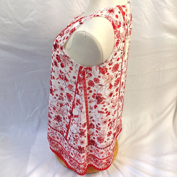 NWT Max Studio Floral Tank Top (S) - Picture 3 of 11